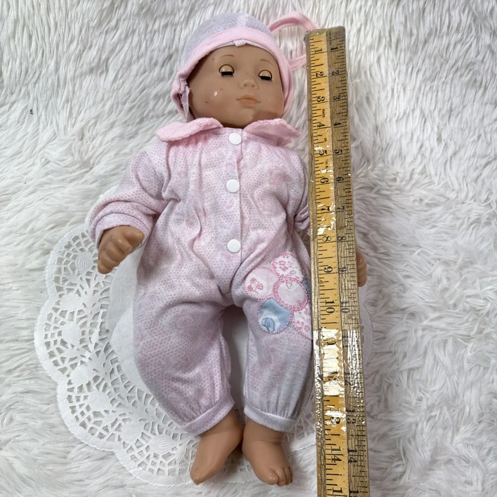 American Girl Bitty Baby Doll Dark Molded Hair Brown Eyes 2013 Unbranded Outfit